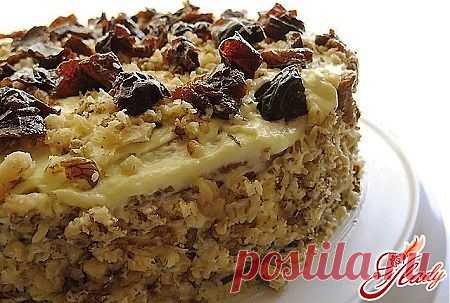 Торт с черносливом и орехами: рецепт приготовления