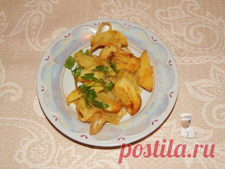 Картошка в духовке запеченная в рукаве, с тыквой и баклажанами.
