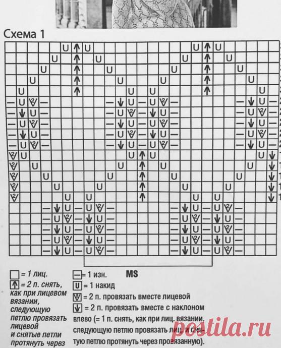 Летний топ-майка спицами