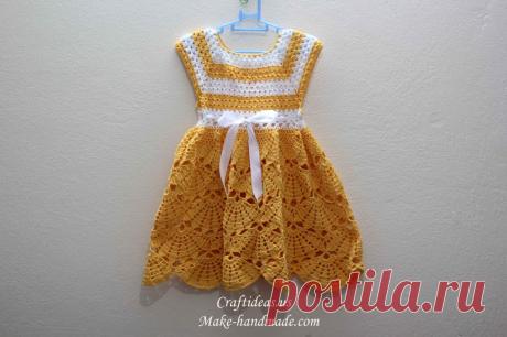 цветок детское платье крючком | сделать ручной работы, вязание крючком, ремесла