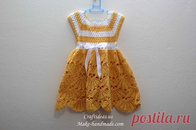 цветок детское платье крючком | сделать ручной работы, вязание крючком, ремесла