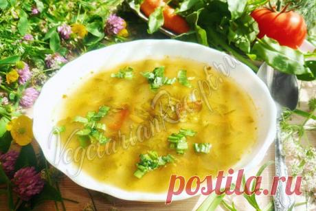 Постный щавелевый суп Очень полезный и вкусный суп, несмотря на то, что он готовится без мяса и яиц.