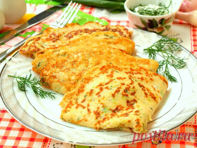 Блинчики из кабачков фото рецепт приготовления