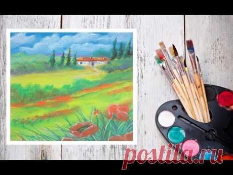 Видео урок Рисуем Пастелью Прованс! #Dari_Art
