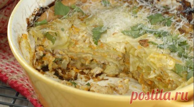 Нежнейшая лазанья с молодой капустой | Четыре вкуса