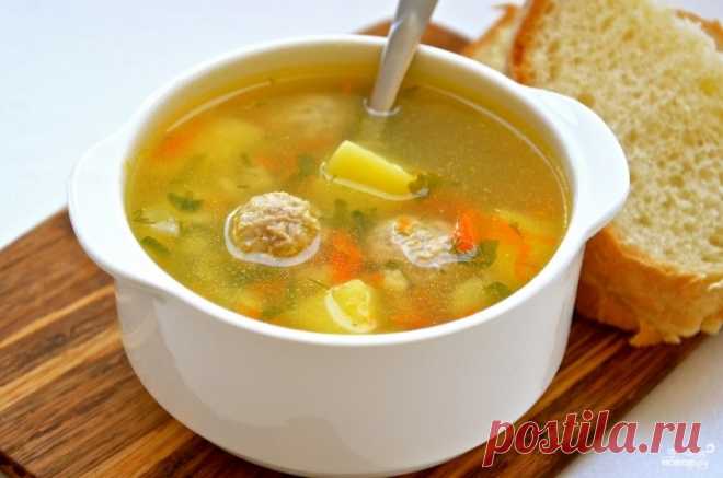 Вкусный и сытный суп с фрикадельками