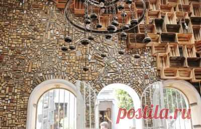 Оформление интерьера комнаты деревом. Еще одна оригинальная идея:)