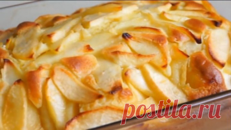 Необыкновенно мягкий и пышный пирог с яблоками! Вкус потрясающий!