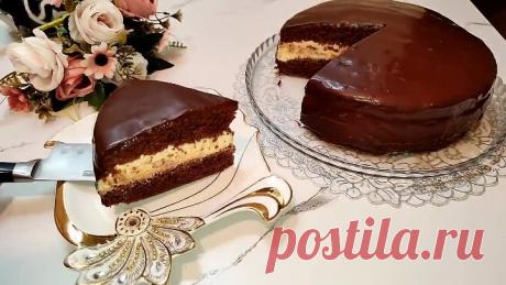 Шоколадный торт "Эскимо" Самый влажный и пышный бисквит для ленивых!