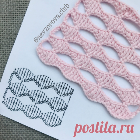 Нежный узор, который напомнит о лете | Школа Вязания Ирины Невзоровой | Яндекс Дзен