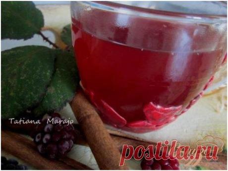 Ароматный чай из ежевики с корицей