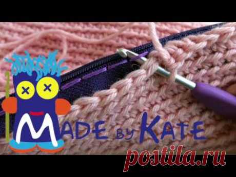 How to add a zipper to crochet