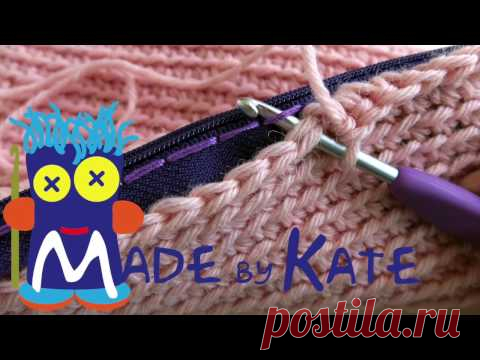 How to add a zipper to crochet
