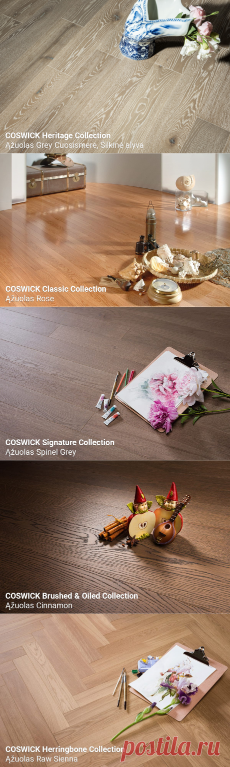 Coswick parketlenčių apžvalga. Nuotraukos, vaizdo įrašai