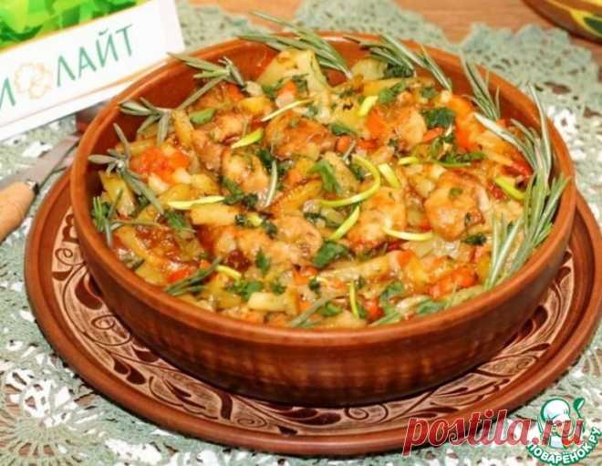 Филе индейки в карамели с овощами – кулинарный рецепт