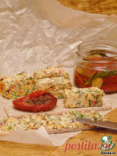 Закуска из брынзы с вялеными томатами – кулинарный рецепт