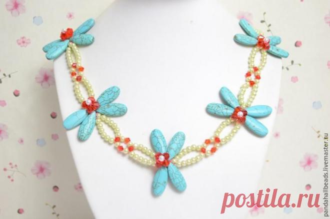 Создание прекрасного ожерелья со стрекозами