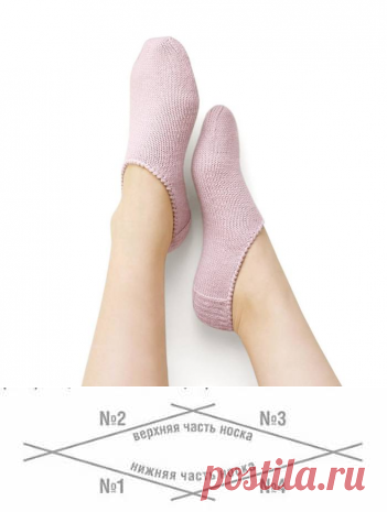 Следки спицами без швов. Бесплатный мастер-класс | Тысяча и одна идея