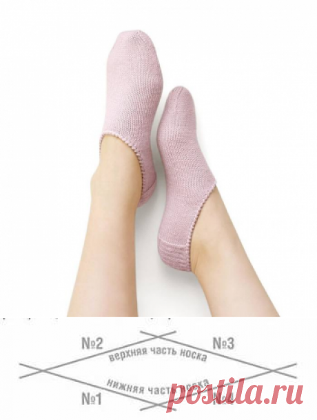 Следки спицами без швов. Бесплатный мастер-класс | Тысяча и одна идея