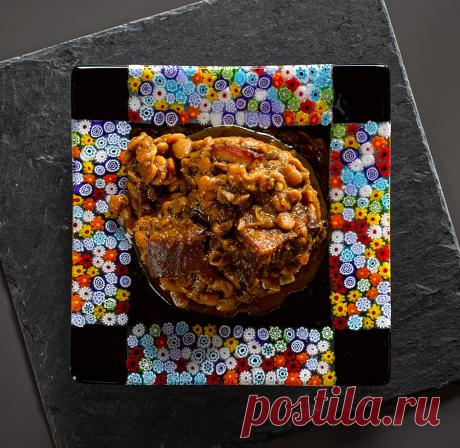 Фасоль с ветчиной