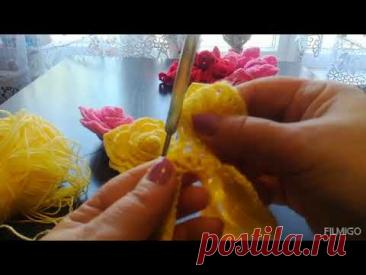 МАСТЕР-КЛАСС# по вязанию открытых роз# Часть 2#