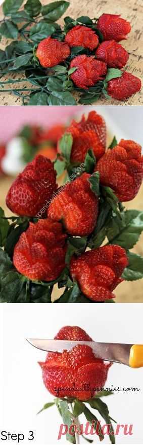 Клубничный букет