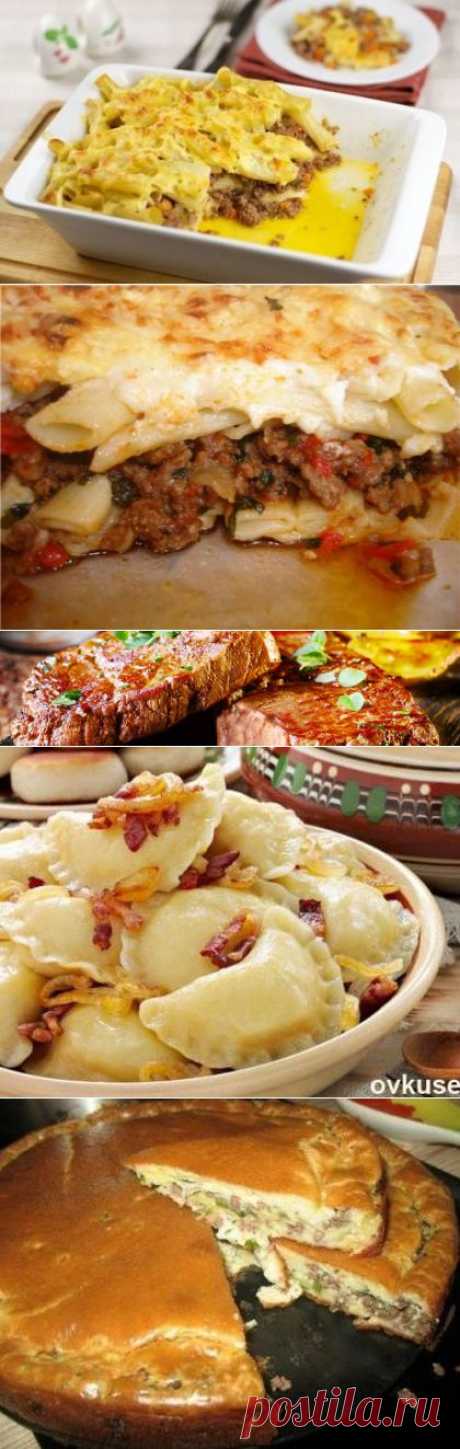 Простая запеканка из макарон с фаршем / Простые рецепты