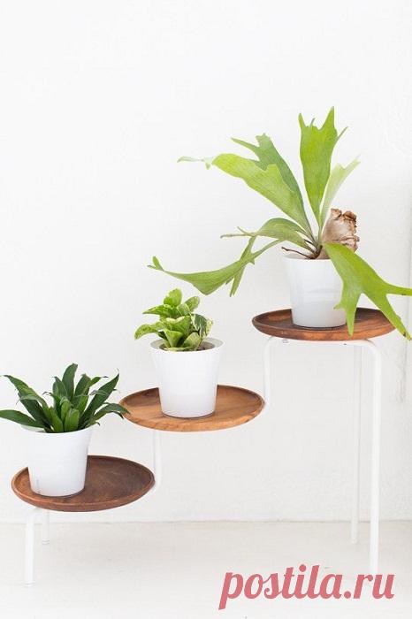 Красивые подставки для цветочных горшков — Мой дом