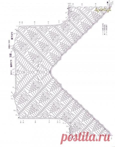 Женский жилет крючком из мериносовой шерсти. Работа Елены Шевчук