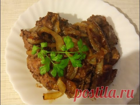 Как пожарить куриную печеночку.How to fry a chicken liver.