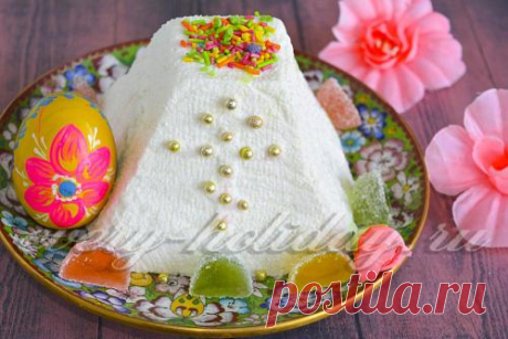 Творожная пасха на сливках, рецепт без яиц