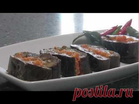 Фаршированные солёные баклажаны от https://videoculinary.ru Бабушка Эмма - YouTube