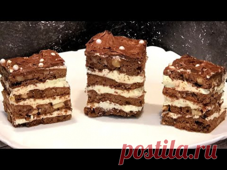 Торт «МУЖСКОЙ КАПРИЗ»-просто МЕЧТА! Готовится на РАЗ, ДВА, ТРИ! Точно не пожалеете!Торт но Новый год