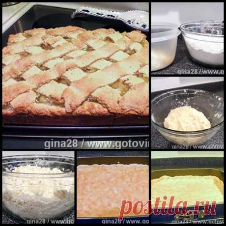 Пирог с ананасовой начинкой