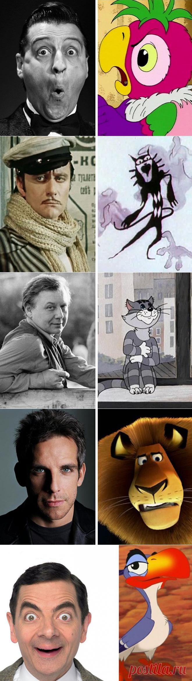 АКТЕРЫ КОТОРЫЕ ПОХОЖИ НА СВОИХ ГЕРОЕВ.