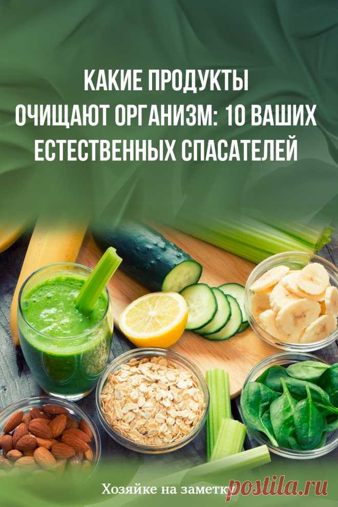 Какие продукты очищают организм: 10 ваших естественных спасателей