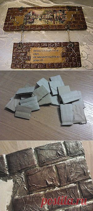 Имитируем кирпичную стену. - Ярмарка Мастеров - ручная работа, handmade