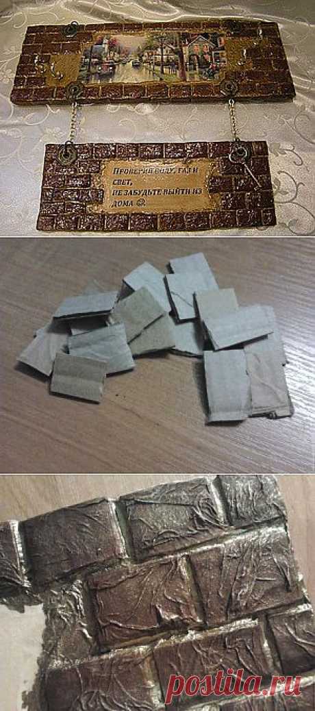 Имитируем кирпичную стену. - Ярмарка Мастеров - ручная работа, handmade