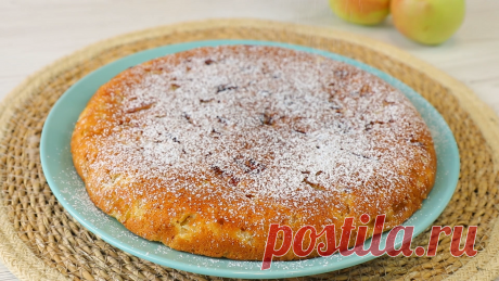 За 5 минут яблочный пирог на сковороде, который тает во рту. Вкусно, просто и быстро. | Еда Без Труда Ольга Мирошниченко | Дзен