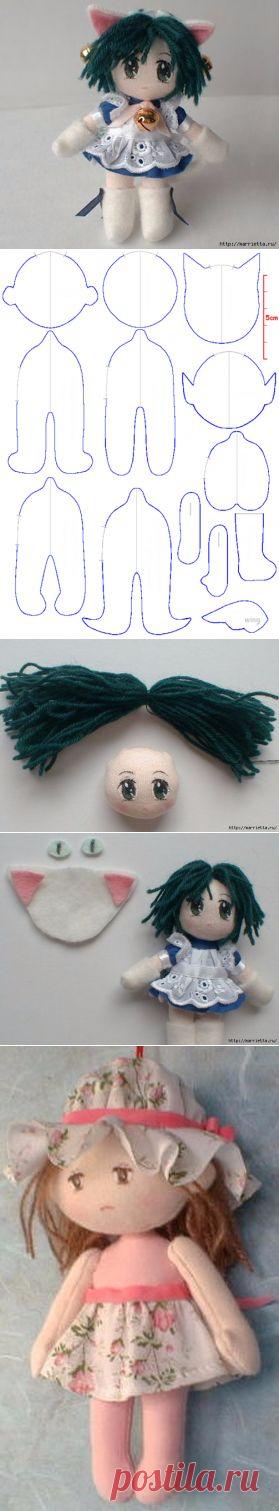 Шьем куколку аниме. Миниатюрные девочки