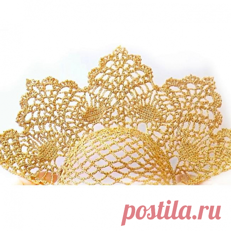 Вязаная корона и кокошник крючком. Мастер-классы