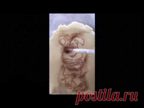 Барбоскины. Гена. Как нанести на печенье рисунок?