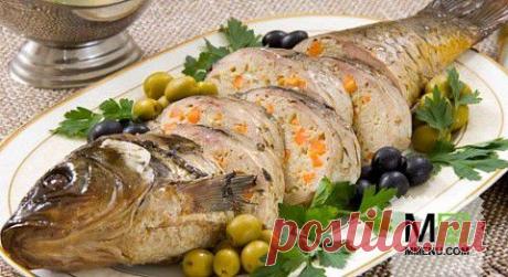 Фаршированный карп - кулинарный рецепт. Миллион Меню