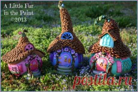 Домики для фей и гномиков.