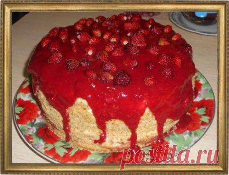 МЕДОВИК С МАЛИНОВОЙ ГЛАЗУРЬЮ
