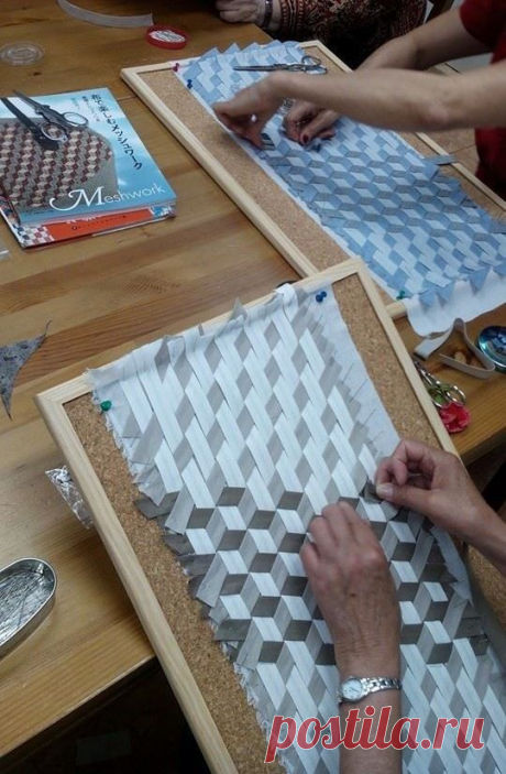Японская, мозаичная техника плетения из ткани. Идеи - для вашей рукодельной копилки! | Юлия Жданова | Яндекс Дзен