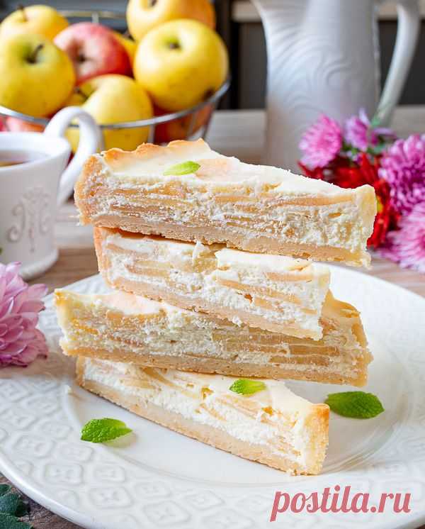 Рецепт яблочного пирога с творогом с фото пошагово на Вкусном Блоге