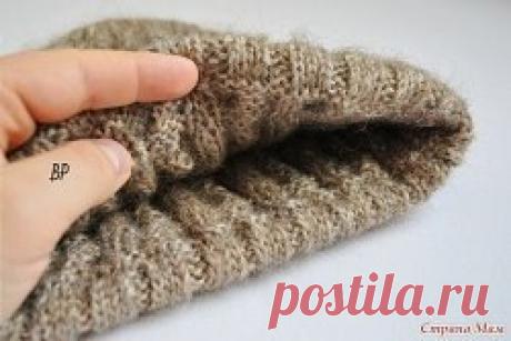 Вяжем несложную шапку с косами Puffo