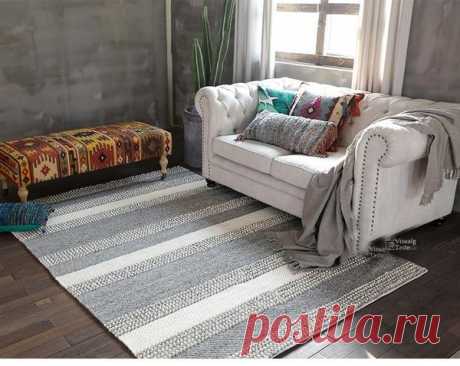 Jiro - Handmade Geometric Pattern Modern Rug – Warmly