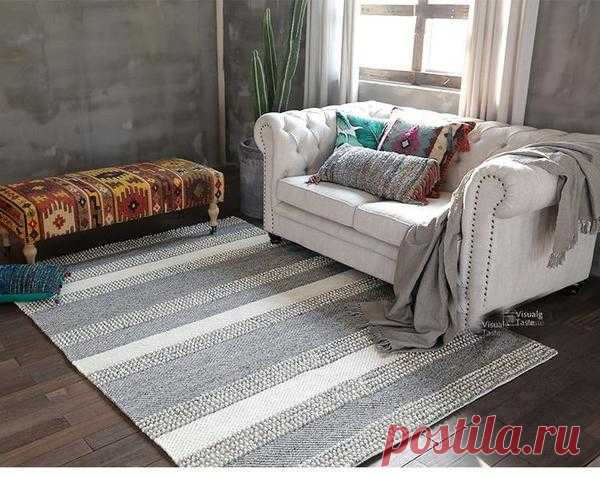 Jiro - Handmade Geometric Pattern Modern Rug – Warmly
